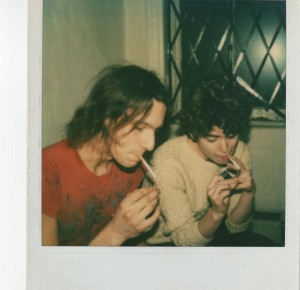 Jon and Joan, smoking